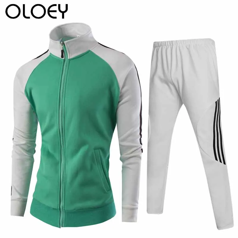 

tracksuits for couples 2019 cotton sport suits zip sweatsuit joggers men set stand collar sweatshirt & track pants sporting set