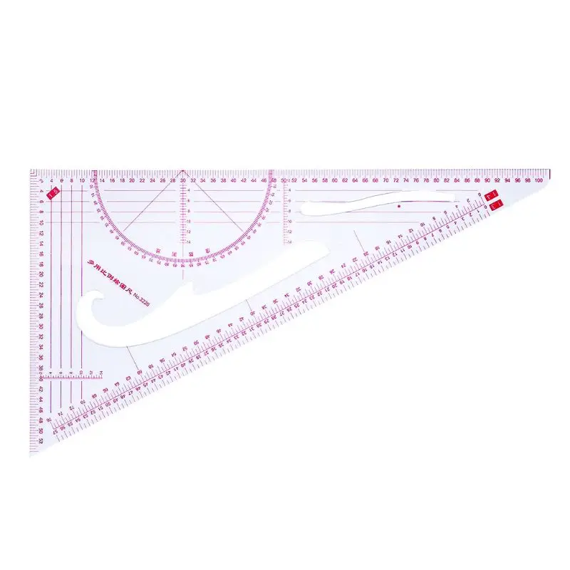 4 шт./компл. Multi укладки с чертежной конструкцией запятая линия Треугольники французской кривой линейки пошив по индивидуальному заказу для рукоделия