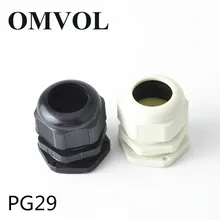 2 шт. PG29 18-25 мм Водонепроницаемый нейлоновый кабельный сальник для герметизации провода Водонепроницаемая прокладка пластиковый кабельный ввод