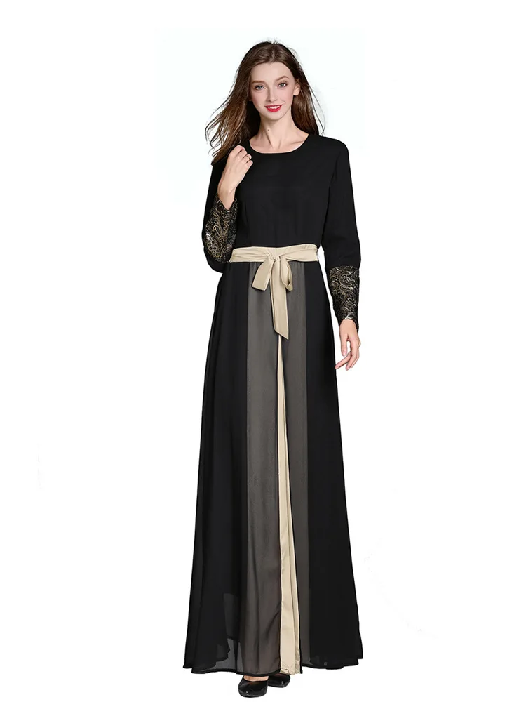 2 цвета элегантная мусульманская одежда традиционная мусульманская одежда Турецкий Арабский Eid Mubarak абайя женское платье Бесплатная