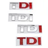 LEEPEE Emblem Badge for VW Golf JETTA PASSAT MK4 MK5 MK6 TDI Logo Turbo Direct Injection Reflective Car Sticker 3D Metal Decal ► Photo 1/6