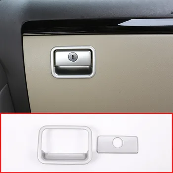 

For Toyota Land Cruiser Prado FJ150 150 LC150 2010-2018 Car ABS Matte Silver Interior Glove Cover Trim Accessories
