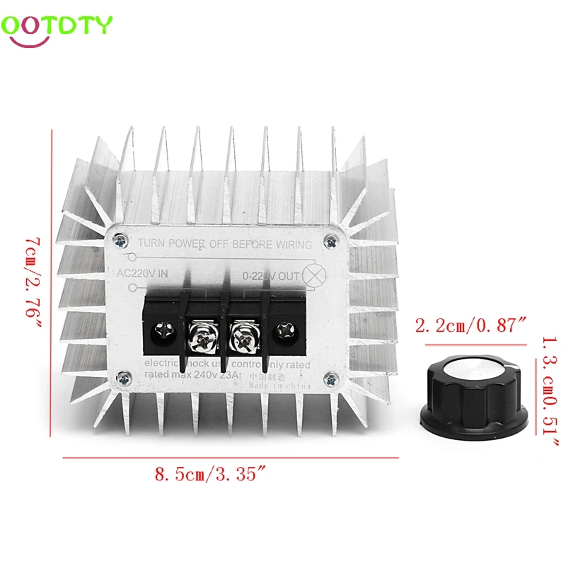 Высокая мощность AC 220 В 5000 Вт регулятор SCR Двигатель электронный регулятор напряжения переключатель 828 акция
