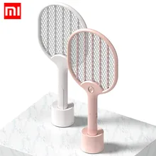 Household Net Three-Sided LED Rechargable Electric Mosquito Swatter Fly Swatter Repellents Reusable Bug Zapper Mosquito Killer