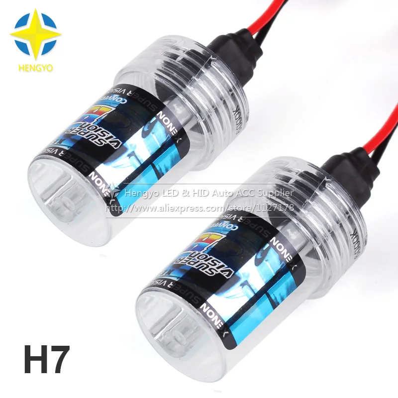 

2X H7 Xenon Light Bulb DC 12V 35W Xenon Bulb Replacement For Cnlight Lamp 4300K 6000K 8000K Metal Ceramic Base For Car headlight