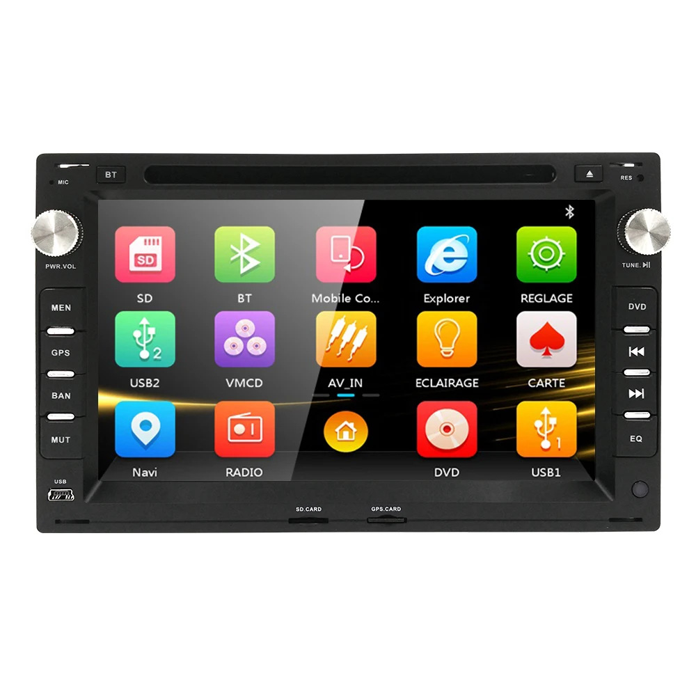 7 &quotавтомобильный dvd плеер с GPS BT/TV аудио Радио стерео автомобильный мультимедиа