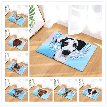 

New carpet anti-slip dog Pet printed carpet carpet bathroom floor cooking 40X60 50X80 cm