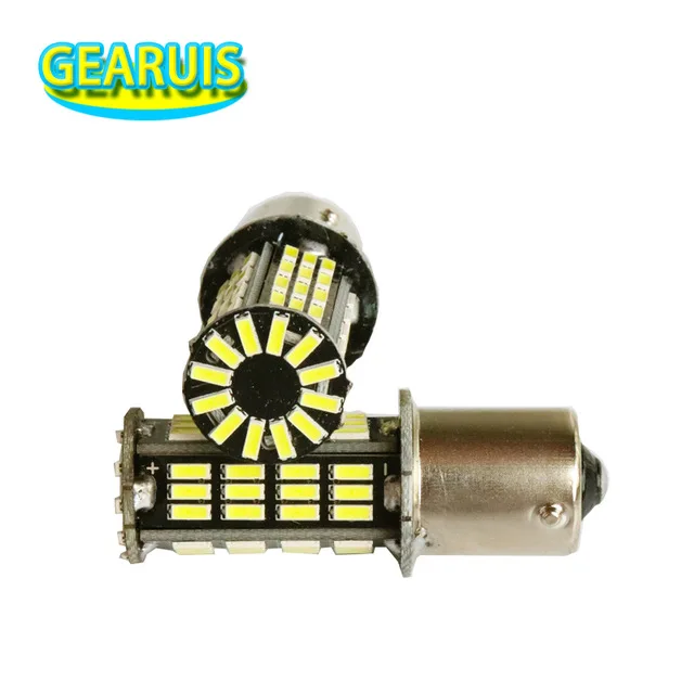 2 шт. авто светодиодный S25 P21W 1156 BA15S 1157 BAY15D 72 SMD 4014 Светодиодный лампочки поворотов парковка резервный тормоз лампа 12 V