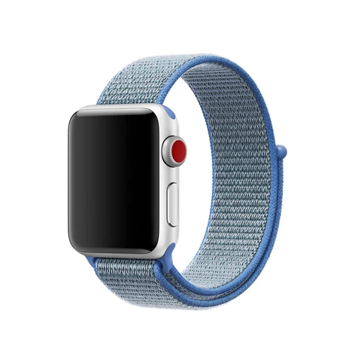 Lake Blue Спортивный бесшовный ремешок для apple watch, ремешок 42 мм, 38 мм, версия двухслойного тканого нейлона ремешок для наручных часов iwatch, версия 5/4/3/2/1 44 мм 40 мм браслет - Цвет ремешка: Lake Blue