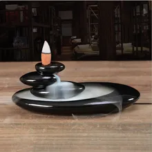 Горелка для благовоний с обратным потоком благовония Керамика ремесло благовония Ddiffuser домашний офис горная река ремесленные благовония держатель подарок матери