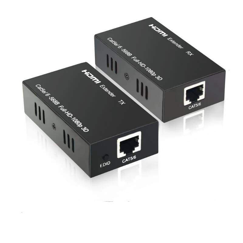 60M HD 1080P HDMI Extender Transmitter TX/RX with IR Over CAT5E/CAT6