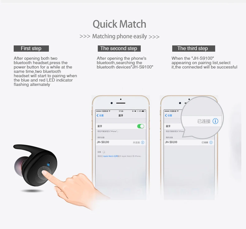 TWS Bluetooth 5.0 Earphones in-Ear Wireless Earbuds Stereo Bass Sound Noise Cancellation mini Wireless Bluetooth Earphone (18)