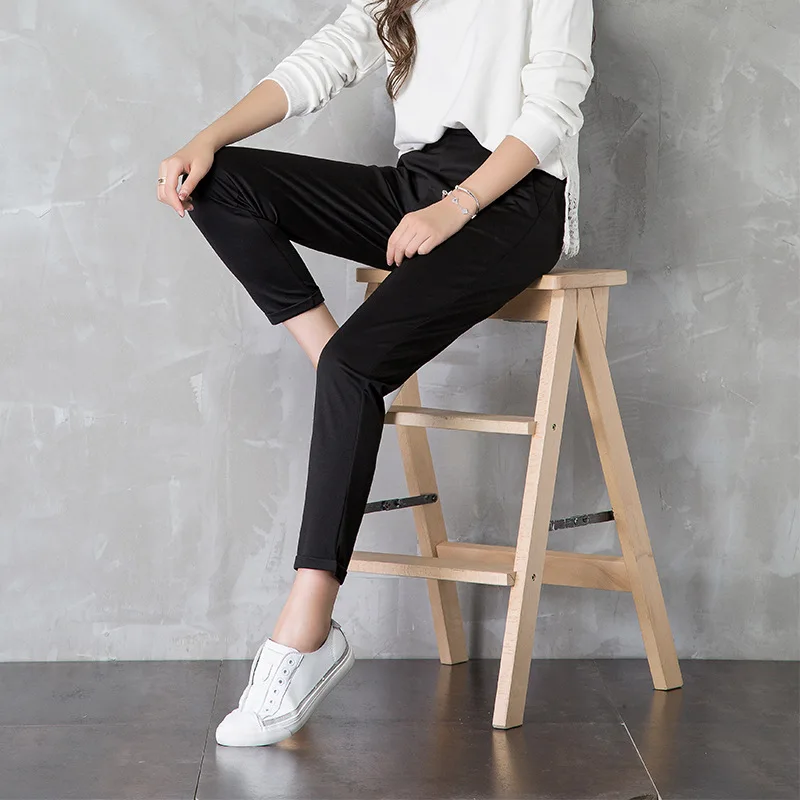 2018 Spring New Fashion High Waist pencil pants Women office OL style Work Wear Skinny pants female Vintage Trousers Skinny Pant