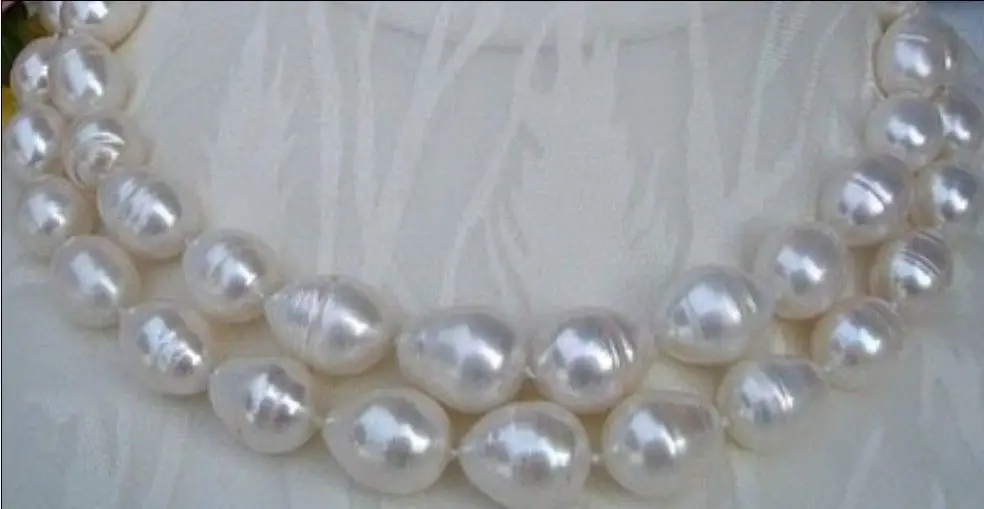 

8-9MM AA+ SOUTH SEA WHITE PEARL NECKLACE 50 INCH KJ12^^^@^Noble style Natural Fine jewe FREE SHIPPING