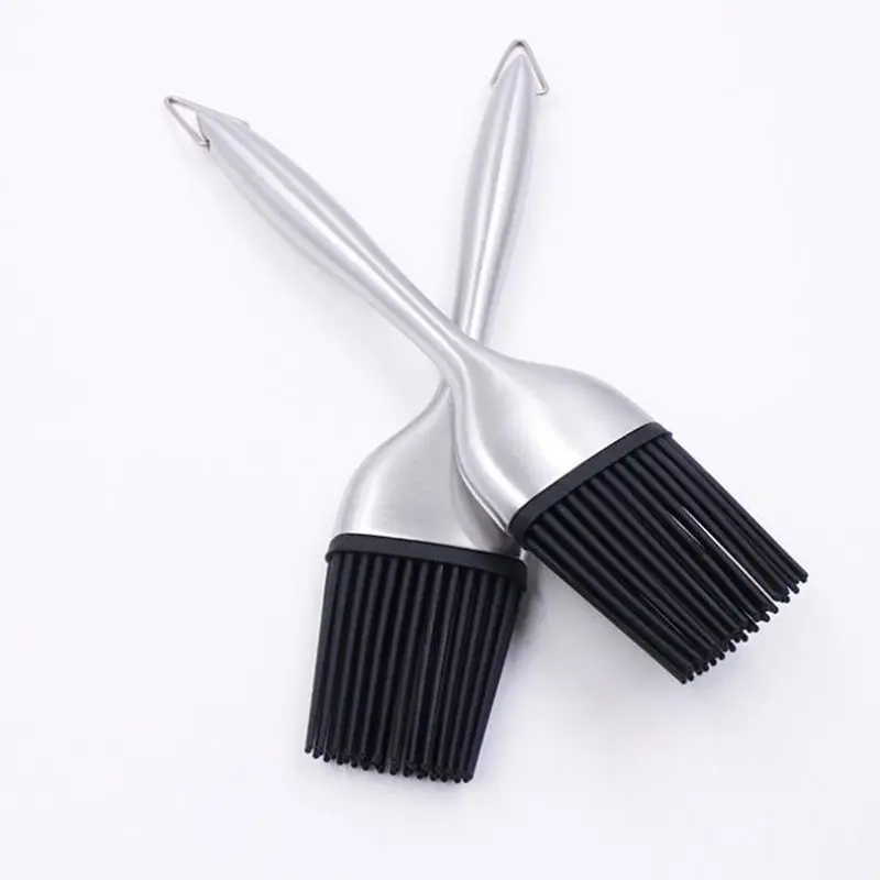 Silicone Basting Brushes Bbq Stainless Steel Handle Oil Brush Cooking