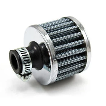 

Round 12mm Oil Mini Air Filter Intake Vent Valve Cover Breather Fuel Crankcase