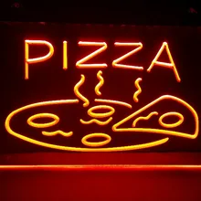 Открытый горячий Пицца Кафе Ресторан резьба вывески бар светодиодный неоновый знак винтаж домашний декор