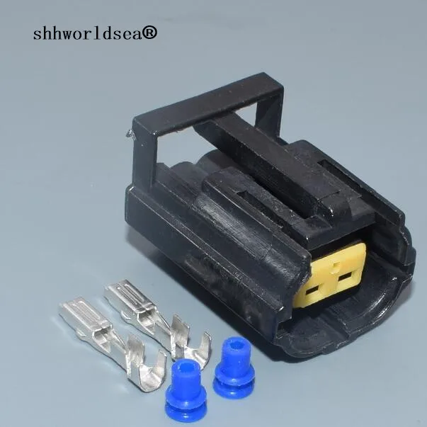 

shhworldsea 2 Pin/Way CAR Female Econoseal Sealed Electrical Connector Plug Kit For Land Rover Defender NAS Lamp Light 344276-1