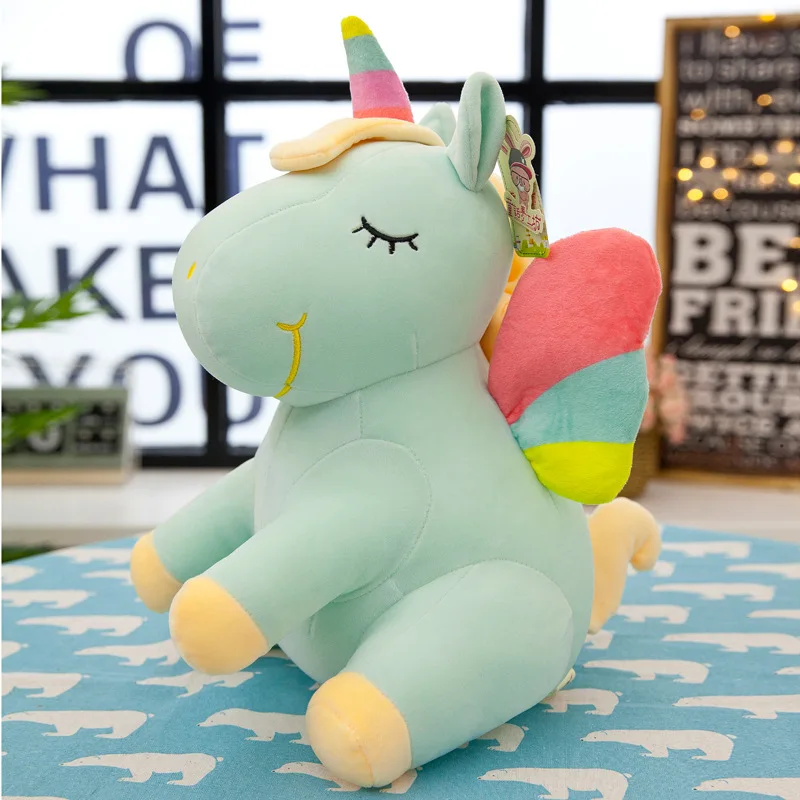 Niccky Unicorn Plush Toys Soft Doll Unicorns Stuffed Animal Unicorn Cuddle Appease Sleeping Pillow Christmas Gift for Children