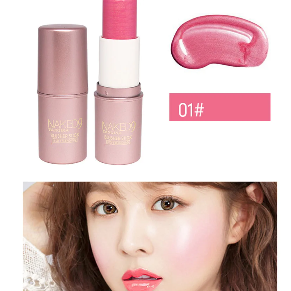 

Matte Nude Makeup Blush Pink Decoration Blusher Stick Repair Blush Rouge Beauty Product blush palette