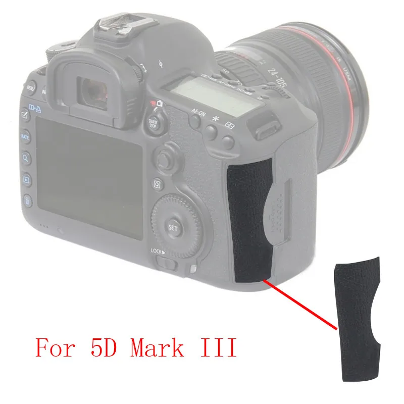 

Card cover leather Back cover Rubber DSLR Camera Replacement Unit Repair Part For CANON 5DIII