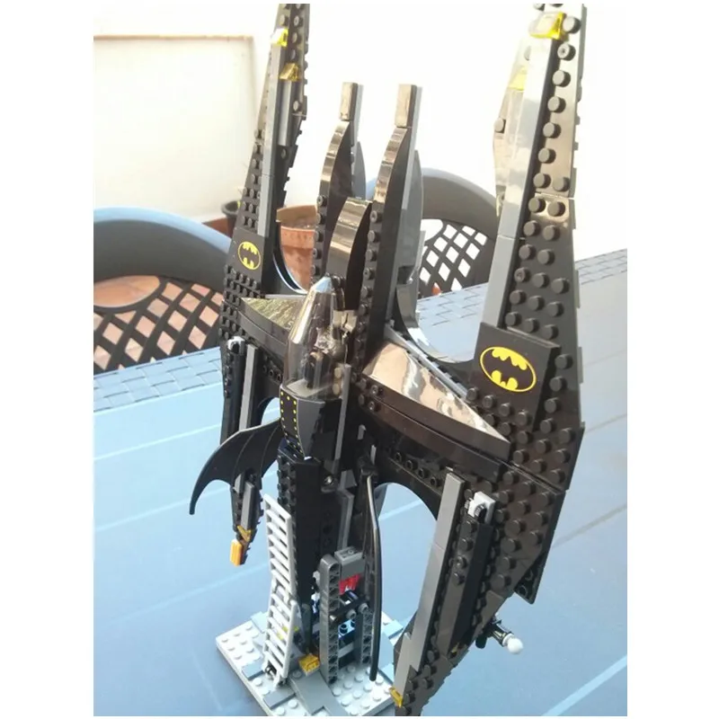 IN STOCK H&HXY Building Blocks 336pcs Batman 7112 DC Comics Batwing Battle Gotham Fighter Joker's A