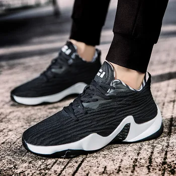 

Fashion Brand Designer Explosion models fly woven basketball breathable mesh shoes lightweight shoes wear non-slip men's shoes