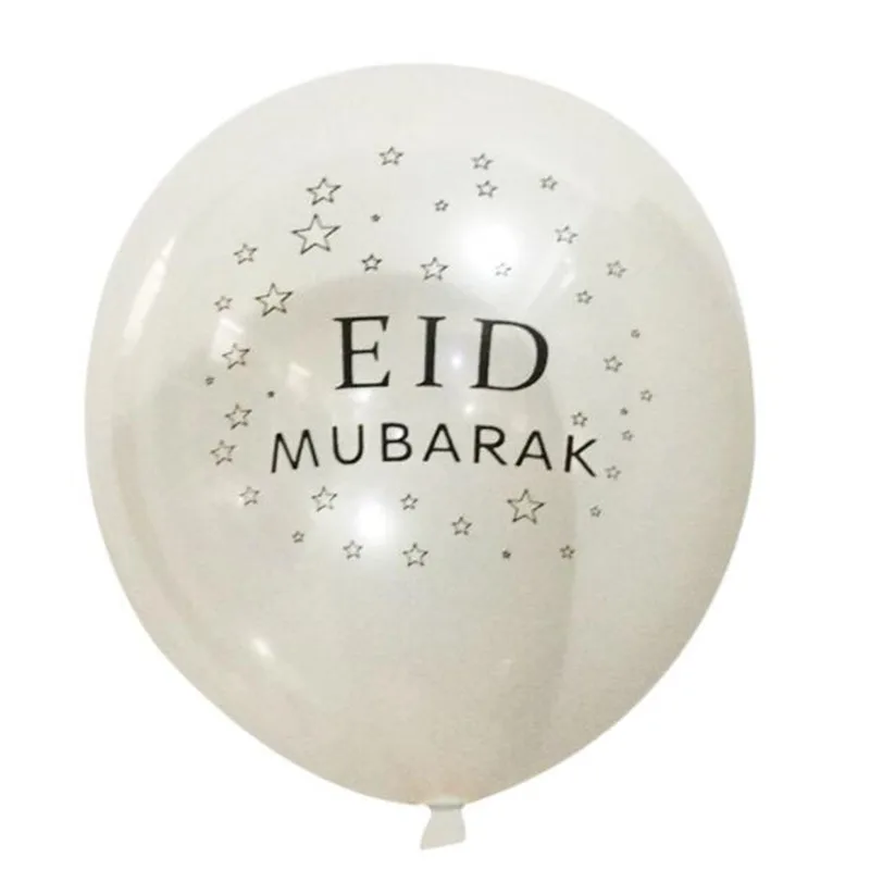 100 шт. Eid Mubarak воздушные шары Happy Eid воздушные шары Happy Ramadan мусульманский фестиваль украшения исламский новогодний прозрачный конфетти воздушные шары - Цвет: 12inch 100pc