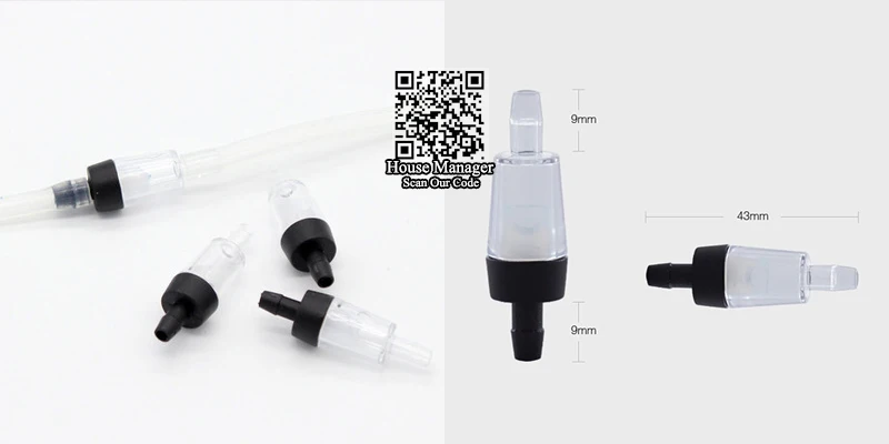 Аквариумные аксессуары для воздушного насоса-водяной обратный клапан, мини водяной клапан для контроля и остановки воды, аксессуары воздушного компрессора