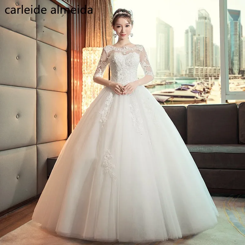 Buy Vestidos de Novia Cheap Wedding Dress Lace