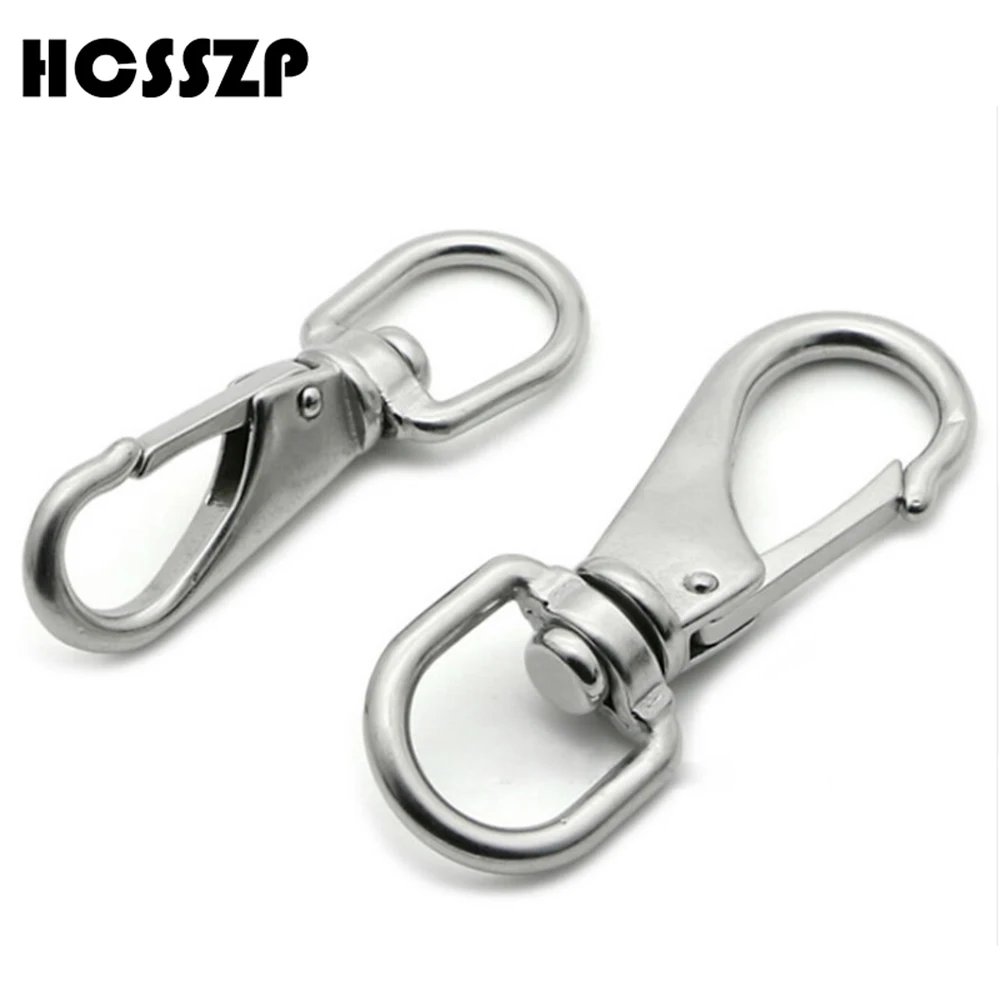 

M4 M5 M6 M7 Multi-purpose Swivel Eye Spring Snap Hook Quick hook Pet Chain Fastener Carabiner 304 Stainless Steel Hiking Camping