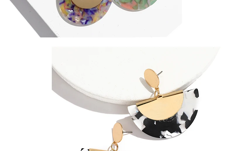Charm Drop Dangle Earrings Hanging Brincos Resin Acrylic Earrings For Women Party Boho Statement Earings Fashion Jewelry (2)