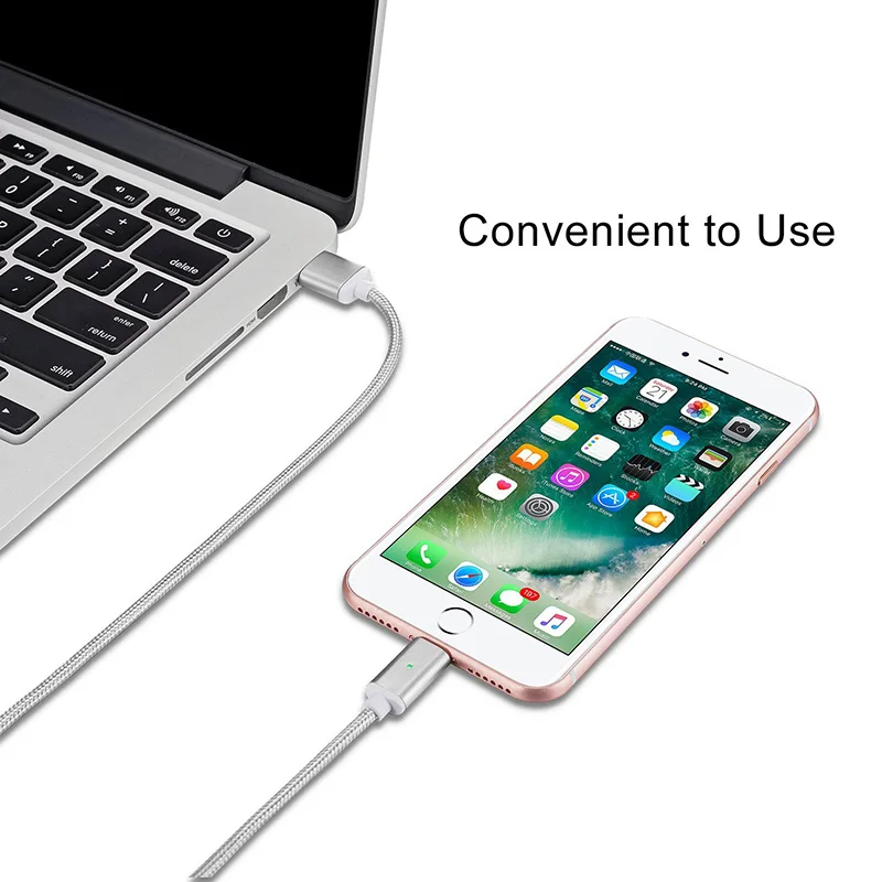 3 в 1 нейлоновый Магнитный Micro USB кабель для передачи данных iPhone 5 6 s 7 8 Plus зарядное