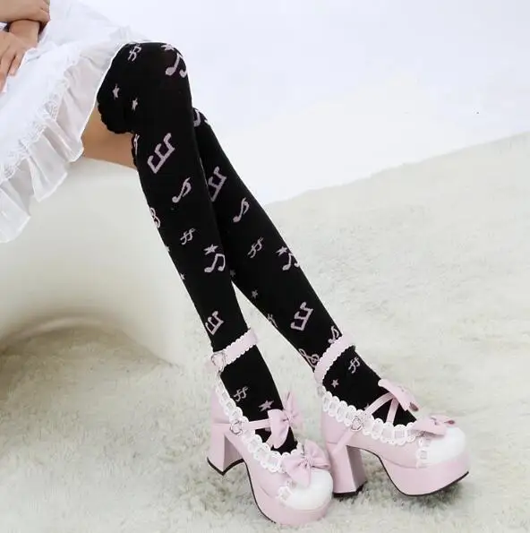 Осень-зима, теплые хлопковые женские носки с цветочным рисунком, повседневные носки с длинным вырезом, креативные розовые носочки с изображением единорога