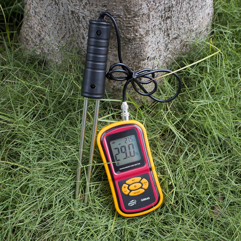 

Grain Measurement Moisture Humidity Tester Digital Grain Moisture Meter Hygrometer Use For Corn Wheat Rice Bean Peanut GM640