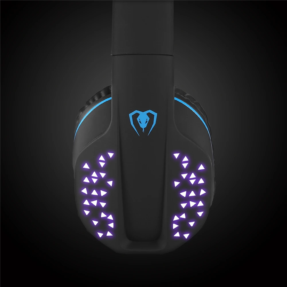 Q2 Bluetooth Беспроводной гарнитура складной звукопоглощающие наушники шлем игровая гарнитура с микрофоном светодиодный свет
