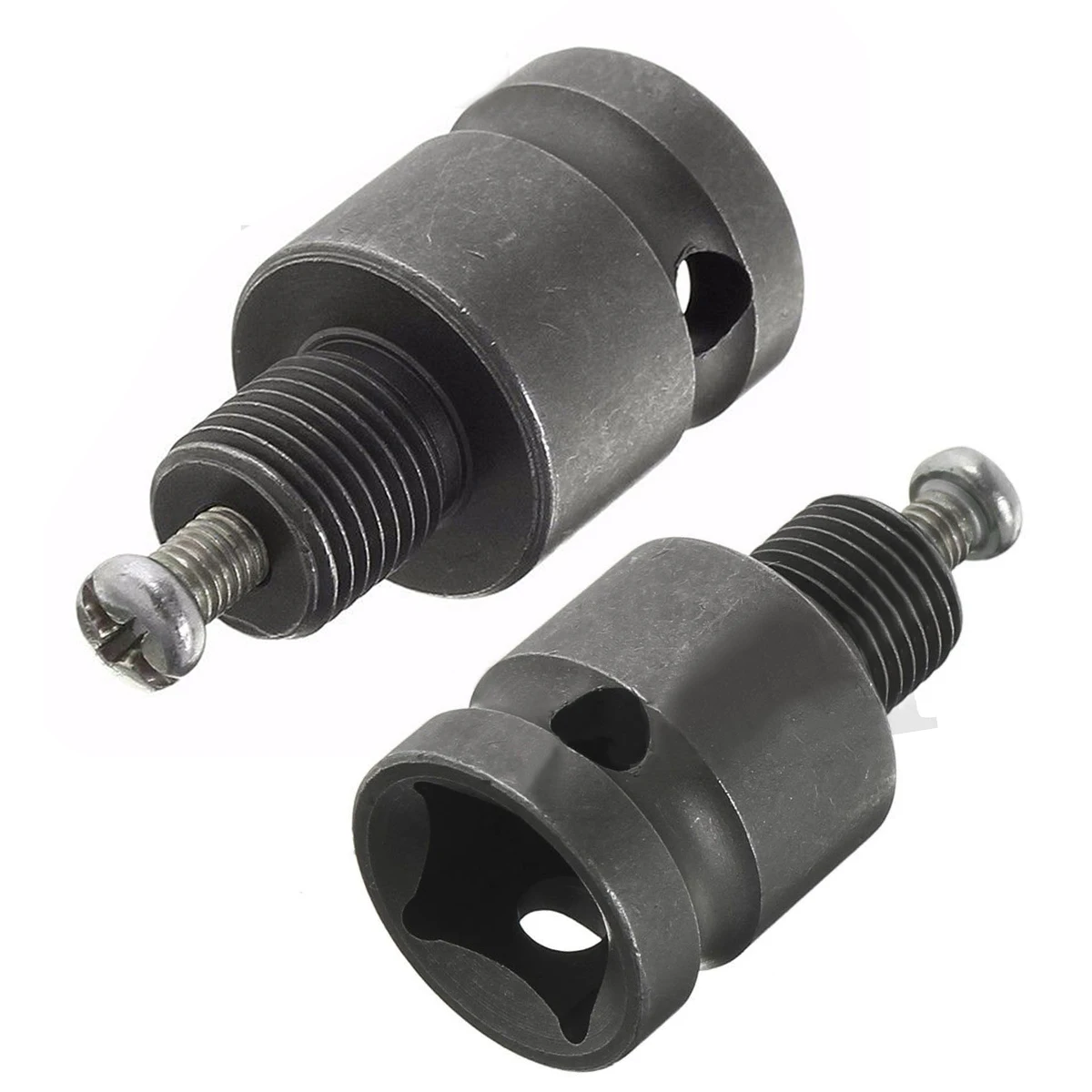 1pc New Grey 1/2'' Drill Chuck Adaptor For Impact Wrench Conversion 1/2-20UNF