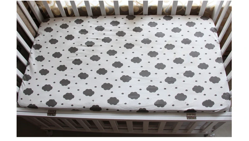 Muslin Cotton Baby Bedding Sets Crib Bed Sheets Newborn Baby Bed Bedspreads For Toddler Infant Customizable Drop Shipping