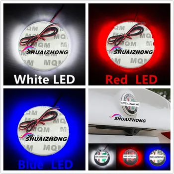 

Front Rear Car Light LED Car Styling Modification Emblem Badge Logo Stickers Decals For Alfa Romeo New Style Fashion Accessories