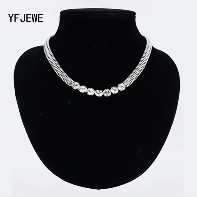 

YFJEWE Brand Crystal Simple Vintage Necklace Jewelry Wholesale High Quality Chain For Women Jewelry Christmas Gift Necklace N319