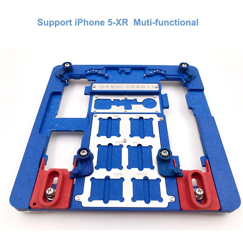 MJ A21+ ремонт материнской платы приспособление PCB держатель для iPhone 5S/6/6 S/6SP/7/7 P/8/8 P/XR для A7 A8 A9 A10 логическая плата чип приспособление