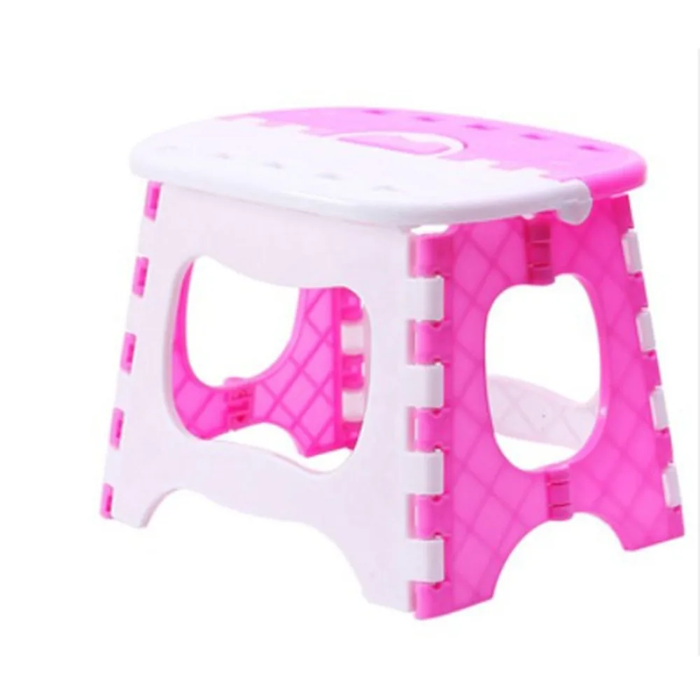 

Plastic Folding Stool with Handle Portable Lightweight Outdoor Indoor Folding Stool for Adults Kids Great for Kitchen