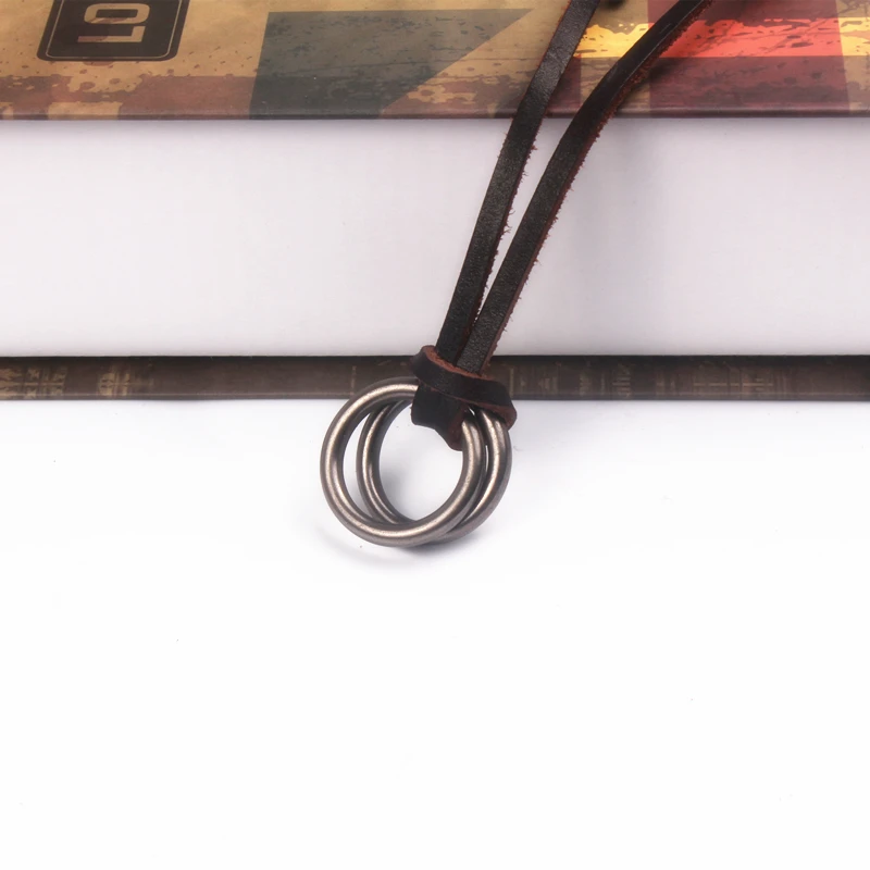 Горячие Для мужчин женщин jewelry темно коричневый Пояса из натуральной кожи Шнур