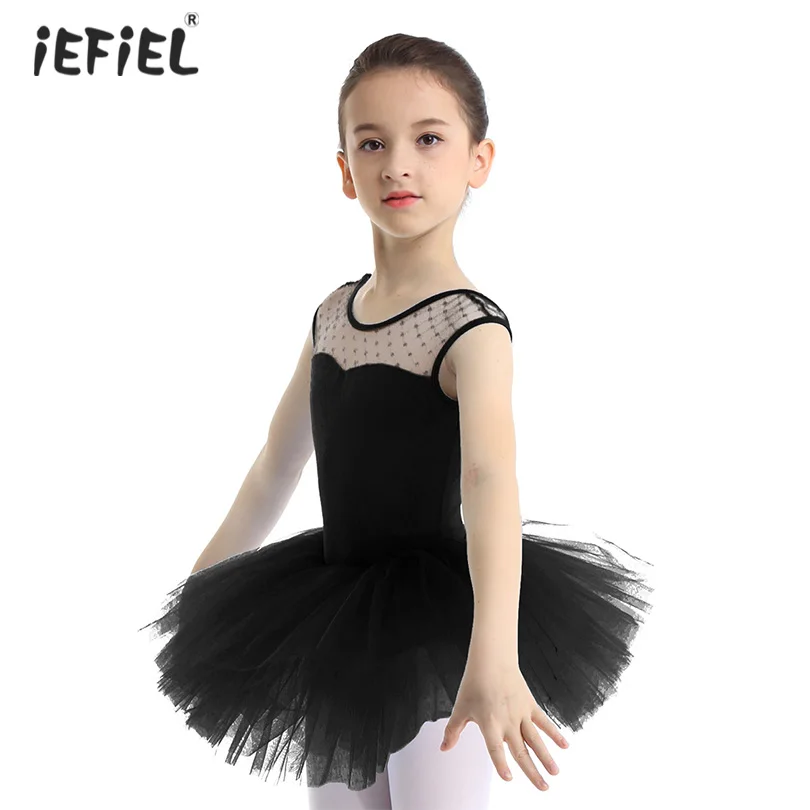 Балетная пачка для малышей, балетное платье, хлопковое трико с короткими рукавами для гимнастики, балетные трико для девочек, танцевальное представление