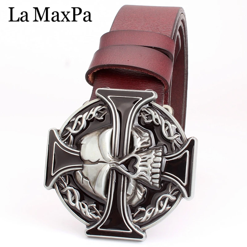 Мужской ремень в стиле панк с пряжкой из натуральной кожи|mens belt buckle|punk men beltgenuine