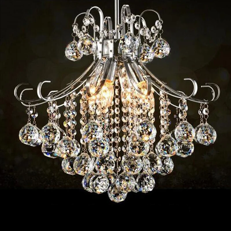 Modern Luxury LED Crystal Chandelier Restaurants Bedroom Crystal Lamp