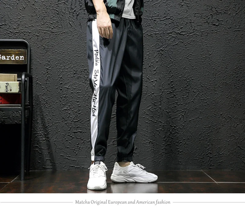 Harem Cargo Pants Men Streetwear Hip Hop Japan Style Trousers Male Khaki Loose Straight Pants  (42)