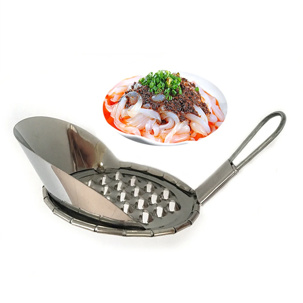

Jelly scraping scraper roton macroporous stainless steel household jelly scratch knife tool jelly bean cold noodle