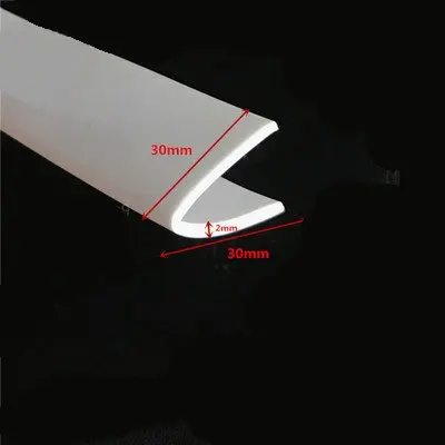 buy Rubber Sealing L Strip 30x30x2mm for Car Cabinet Glass Metal Wood Panel Board Edge Encloser Shield White