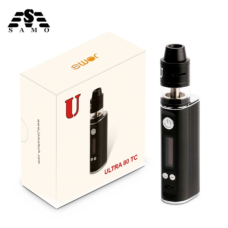 

Original Jomotech Ultra 80 TC Electronic Cigarette starter kits Built in 2600mah Batteries Rechargeable Tank Vaporizer Vape pen